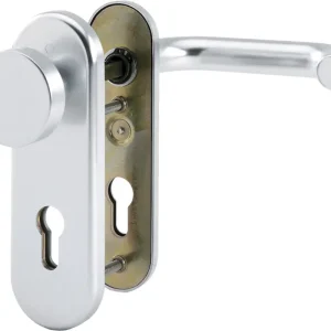 Rabatt HOPPE® FH Schutz-Wechselgarnitur mit Kurzschild Paris FS-58/3331K/353K-1/138F, Aluminium