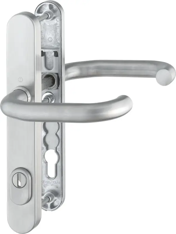 Neu HOPPE® Schutz-Drückergarnitur mit Schmalschild Paris E138GF/3359ZA/3357N, ES 1 (SK2), Edelstahl