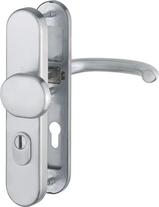 HOPPE® Schutz-Wechselgarnitur mit Langschild Marseille E86G/3332ZA/3310/1138Z, 8/72 mm, ES 1 (SK2), Edelstahl Nur Heute