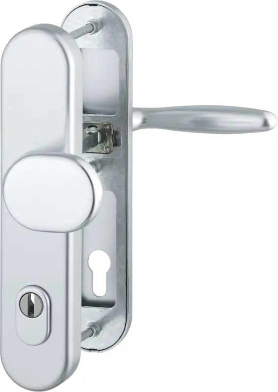 HOPPE® Schutz-Wechselgarnitur mit Langschild Verona 86G/3332ZA/3310/1510, 10/92 mm, Aluminium Jetzt Kaufen