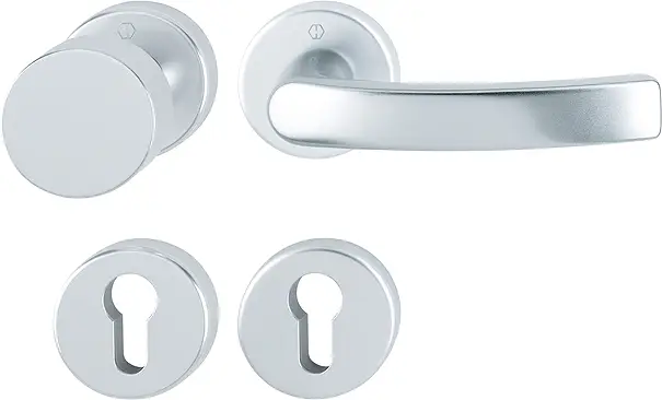 HOPPE® Wechselgarnitur mit Rosetten Luxembourg 58/42KV/42KVS/199, Aluminium Preis Gesenkt
