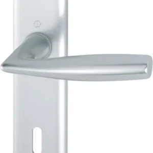 Meistverkauft HOPPE® Drückergarnitur mit Langschild Vitória 1515/273P, Aluminium
