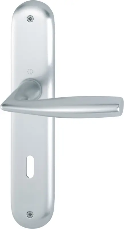 Meistverkauft HOPPE® Drückergarnitur mit Langschild Vitória 1515/273P, Aluminium