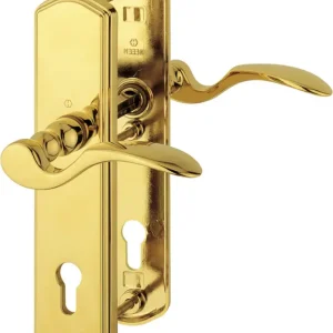 Preis Gesenkt HOPPE® Schutz-Drückergarnitur mit Langschild München M112SH/334A/333N, 10/92 mm, Messing