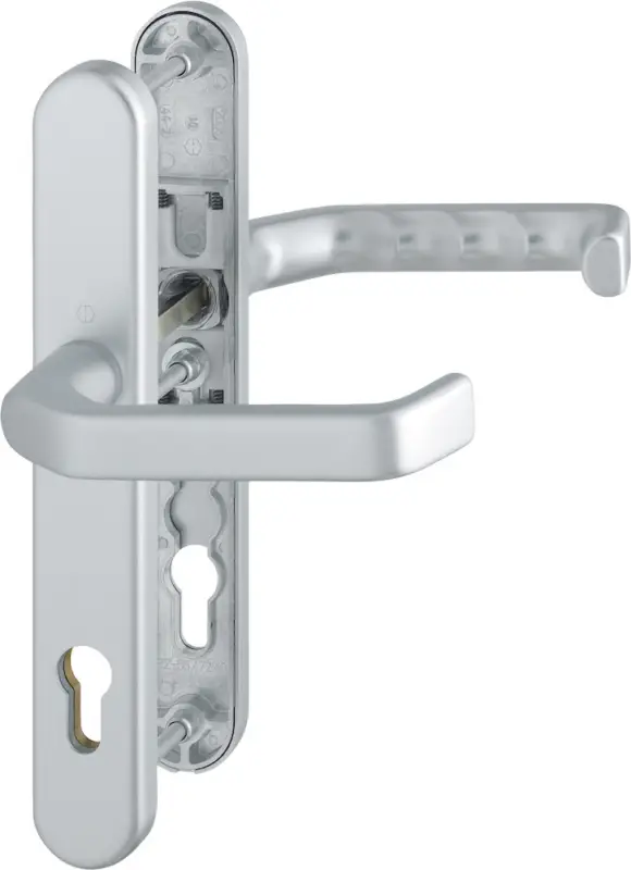 Kostenloser Rückversand HOPPE® Schutz-Drückergarnitur mit Schmalschild Liverpool 1313G/3358/3357N, ES 1 (SK2), Aluminium