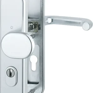 Echt HOPPE® Schutz-Wechselgarnitur mit Langschild Paris 86G/3332ZA/3310/138L, 8/72 mm, Aluminium