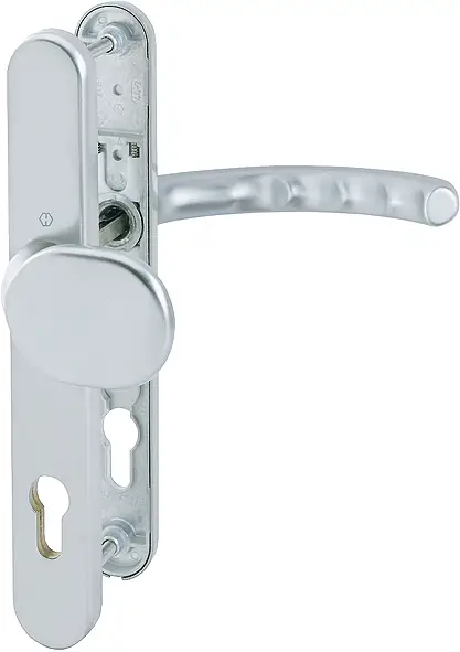 Heißes Angebot HOPPE® Schutz-Wechselgarnitur mit Schmalschild Luxembourg 86G/3358/3357N/1500, Aluminium