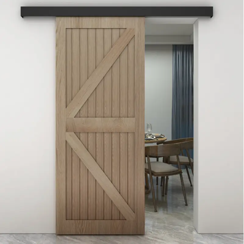 MeinTürgriff Schiebetürbeschlag Catania Holz Schwarz 80 KG Laufschiene Solange Der Vorrat Reicht