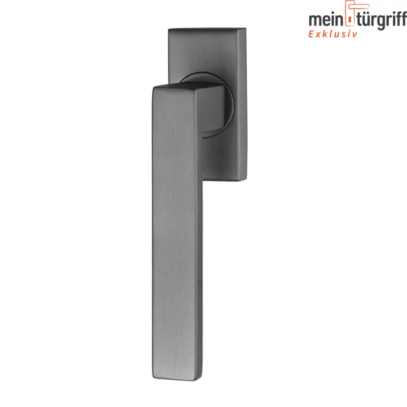 Neu Im Sortiment MeinTürgriff Fenstergriff samtgrau eckig Fensterolive L-Form Drehkipp