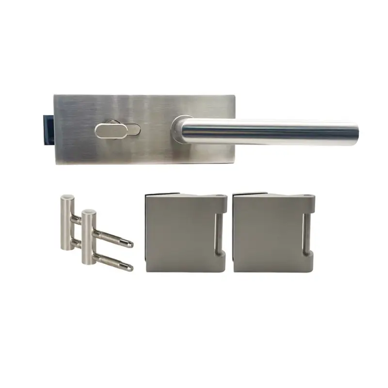 Sofort Bestellen MeinTürgriff Exklusiv Glastürbeschlag Faro Glastür Edelstahl Türgriff Studio Office Bänder Schloss Glas SET WC