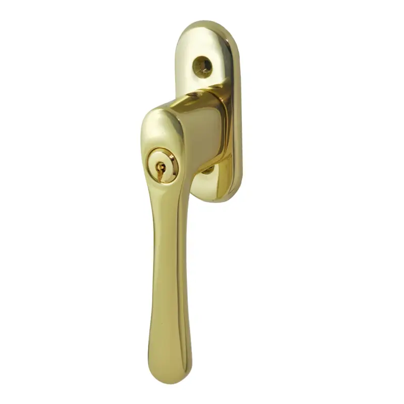 Abschließbarer Fenstergriff in Messing 135 mm Heißes Angebot