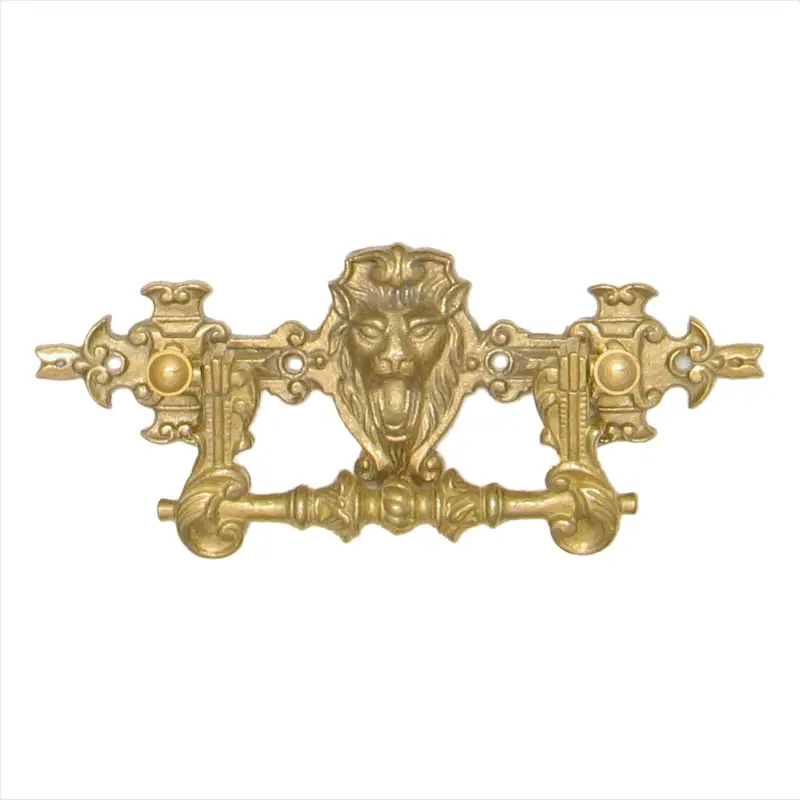Nur Für Kurze Zeit Historismus Möbelschild gegossen Messing MMA 110 x 42mm mit Griff Serie HI003