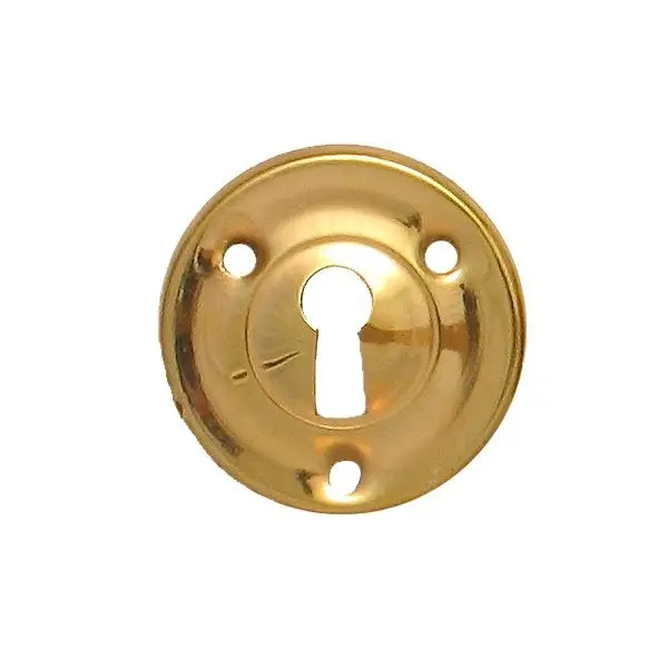 Klassizismus Möbelschild geprägt Messing MPA D33mm mit Schlüsselloch Serie KL001 Begrenztes Angebot