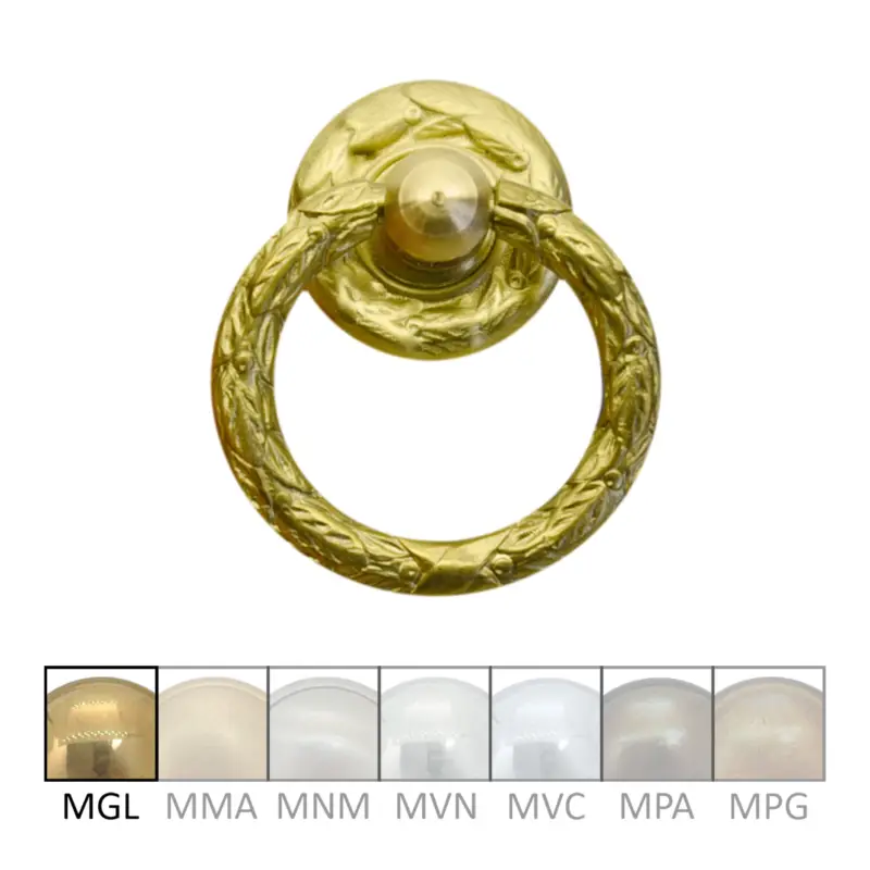 Bestseller Klassizismus Ring mit Kloben Messing MGL D40mm mit Griff Serie KL002