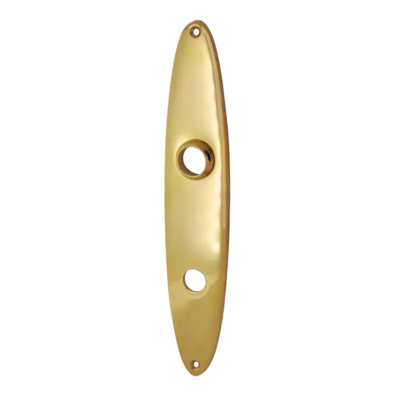 Haustürschild PZ Dist. 92 mm Messing glänzend 235 x 45 x 5 mm Serie TS043 Abverkauf