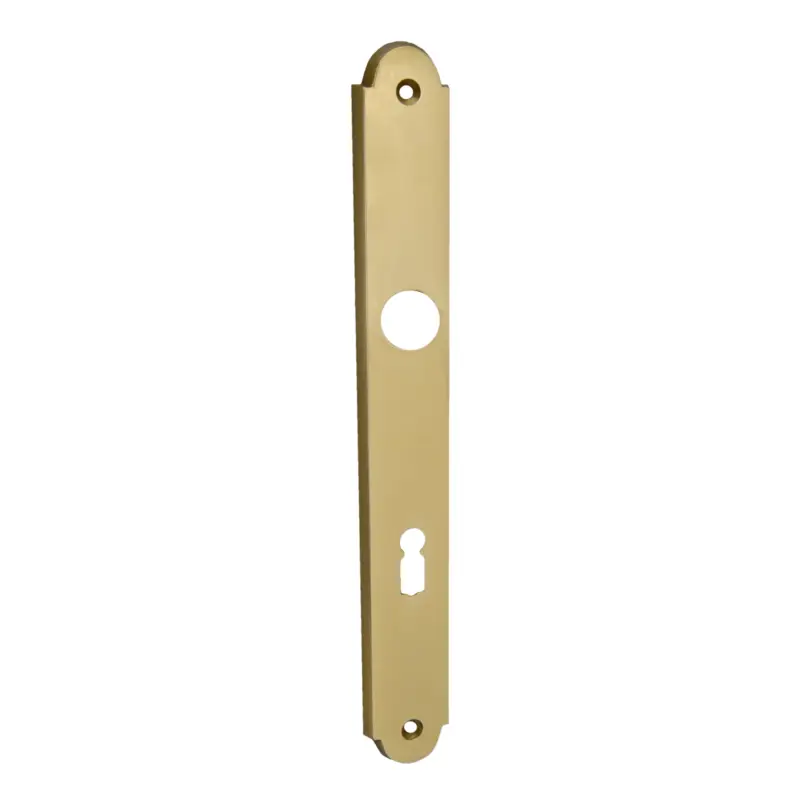 Zimmertürschild Dist. 72 mm BB, Messing glänzend L x B: 240 mm x 30 mm der Serie TS025 Abverkauf