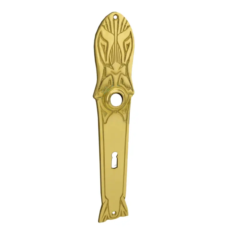 Zimmertürschild Dist. 72 mm BB, Messing glänzend L x B: 265 mm x 50 mm der Serie TS110 Kostenfreie Lieferung