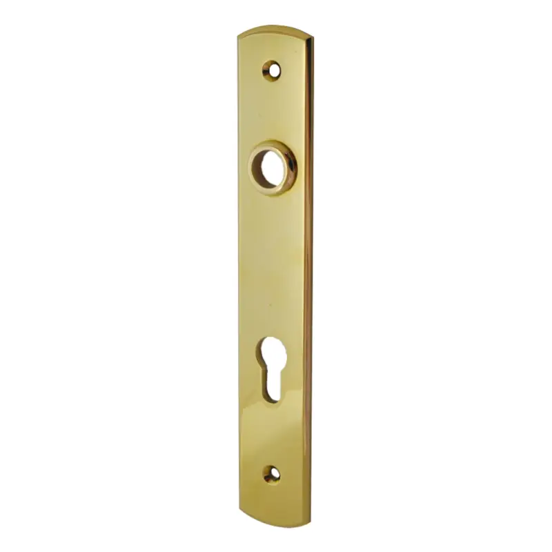 Sicherheitstürschild Innen, Dist. 92 mm PZ, Messing MGL, 250 x 42 x 5 mm der Serie TS123 Günstig
