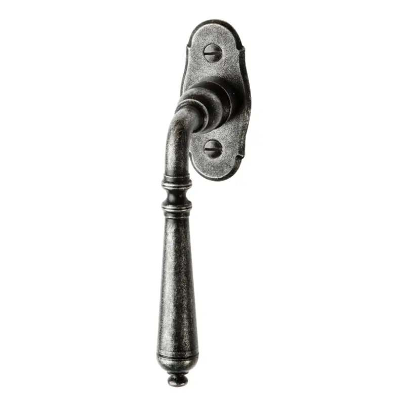Fenstergriff auf Rosette Nr.: 503-R Eisen schwarz passiviert L: 95mm Serie FG053 Markenware