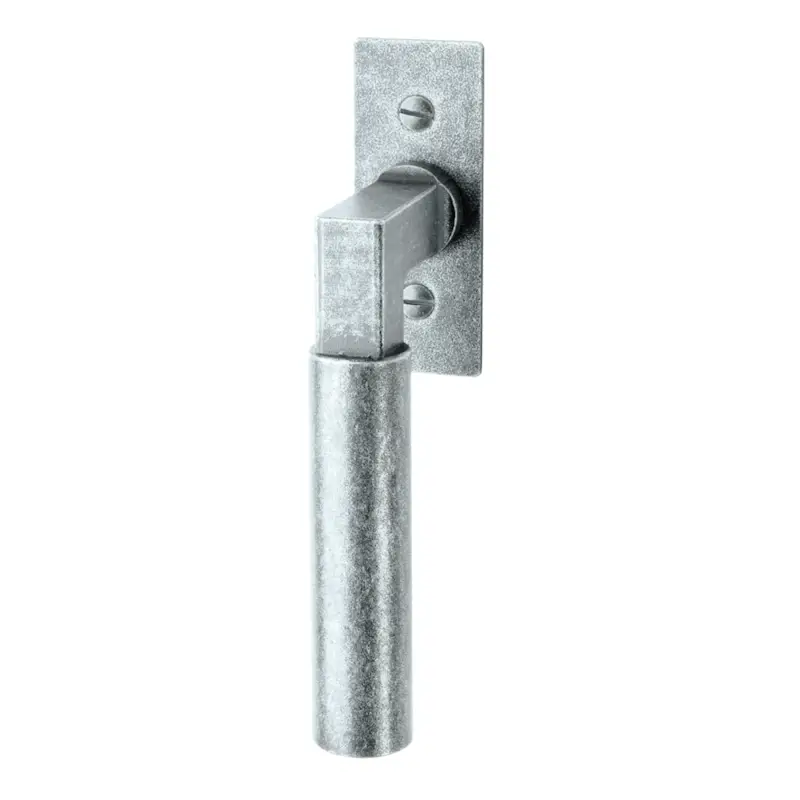 Abverkauf Fenstergriff auf Rosette Nr.: 505-R Eisen thermopatiniert L: 95mm Serie FG041