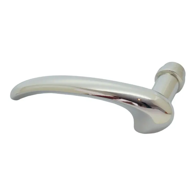 Türdrücker Messing vernickelt DIN links Grifflänge 120 mm Preisknaller
