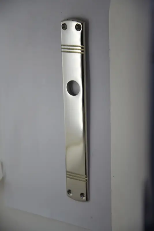 Blindtürschild in Messing Sonderangebot