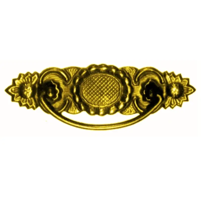 Klassizismus Möbelschild geprägt Messing MMA 125x35mm mit Griff Serie KL042 Super-Preis