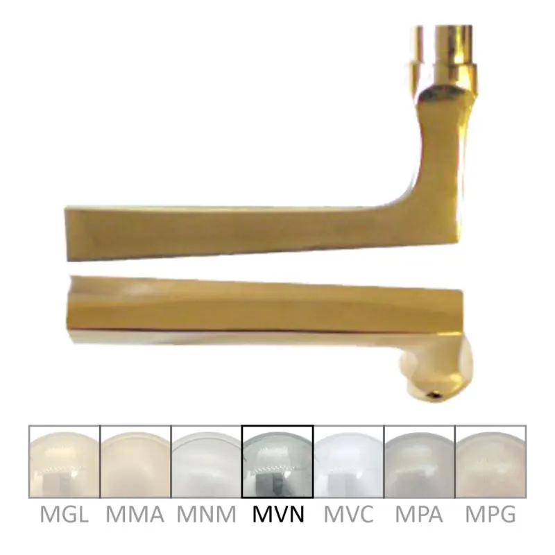 Türgriff aus Messing vernickelt 100mm DIN Links Serie TD107 Sonderangebot