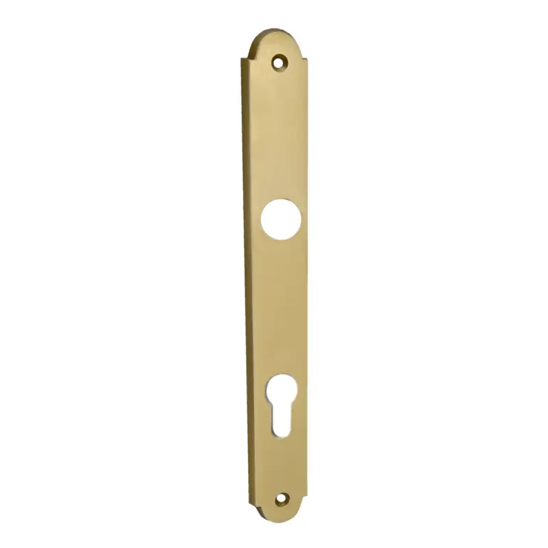 Zimmertürschild Dist. 92 mm PZ, Messing glänzend L x B: 240 mm x 30 mm der Serie TS025 Garantierte Lieferung