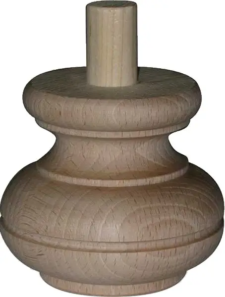 Möbelfuß in Buche 80 x 90mm Serie HF028 Neu Im Sortiment