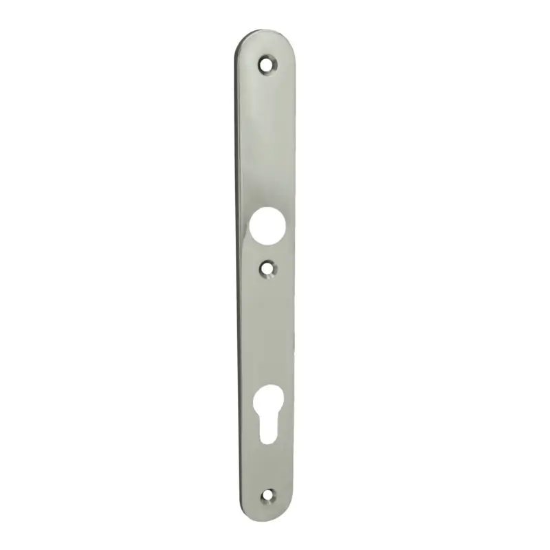 Sicherheitstürschild Innen, Dist. 92 mm PZ, Messing vernickeltMNM, 255 x 30 x 5 mm der Serie TS095 Meistverkauft