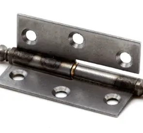 Möbelscharnier in Eisen rechts, A=80mm b=20mm Serie MB022 Super-Preis